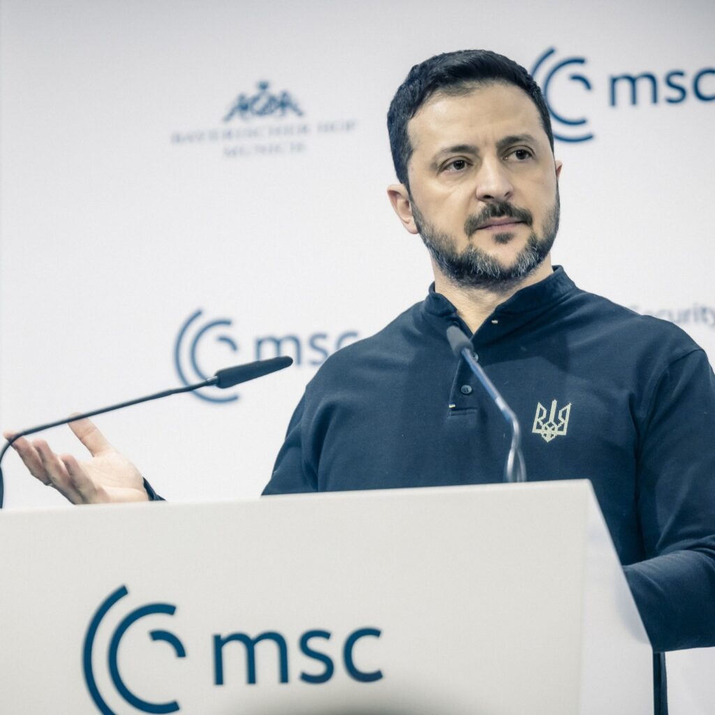 Volodymyr Zelenskyy at the Munich Security Conference 2025. Photo: Munich Security Conference