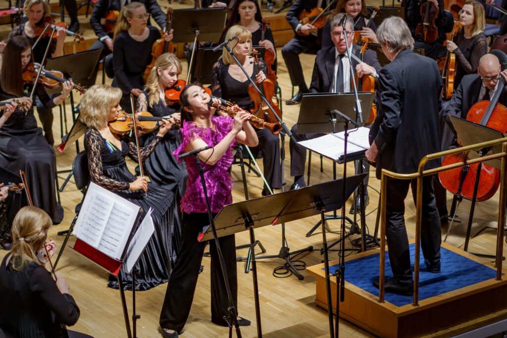 Soo-Young performing the clarinet concerto “Kraft” as a soloist at the 2023 Estonian Music Days festival.
Photo: Rene Jakobson