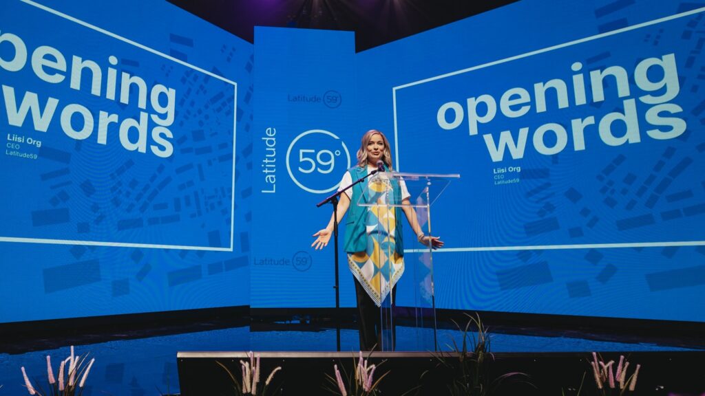 Liisi Org opening Latitude59 in 2024. Photo by Latitude59