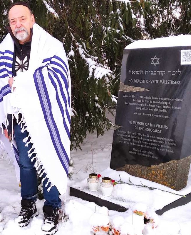Holocaust Memorial Day at the Vaivara camp memorial in 2021. Photo: Private collection.