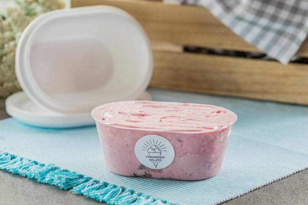 Viinamärdi farm's gelato. Photo: Viinamärdi farm.