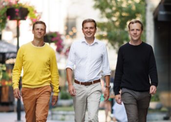 Pactum's founders Kaspar Korjus, Martin Rand, Kristjan Korjus. Photo: Pactum.