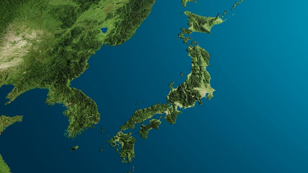Japan hosts the largest overseas deployment of US troops. Pictured: map of Japan. Image: Unsplash.