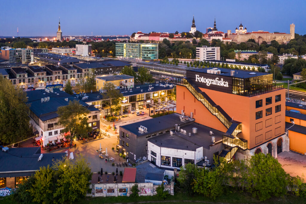 Tallinn’s Telliskivi Creative City, with the Old Town in the background. Photo by Kaupo Kalda.