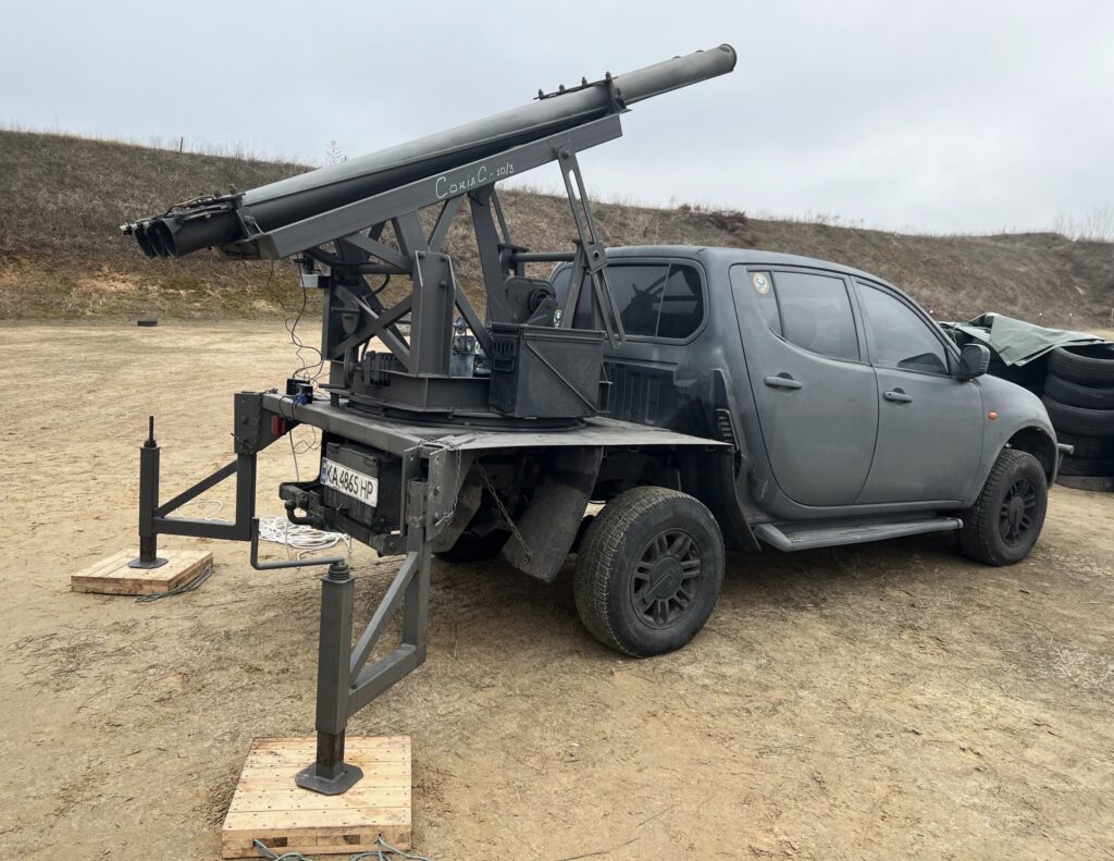 Sass believes that the military loves simple products: simple to use, simple to maintain. Pictured: Wolfie’s small rocket launcher. Photo by Ragnar Sass.