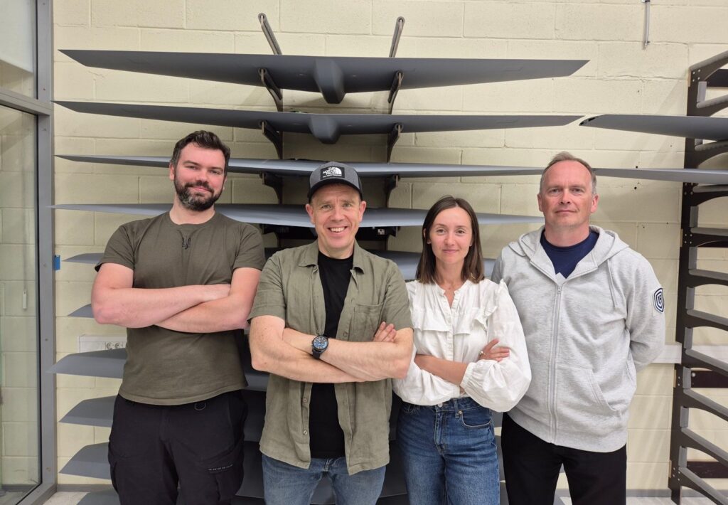 Tech entrepreneur Ragnar Sass (second left) with his Darkstar team. Photo: Ragnar Sass.