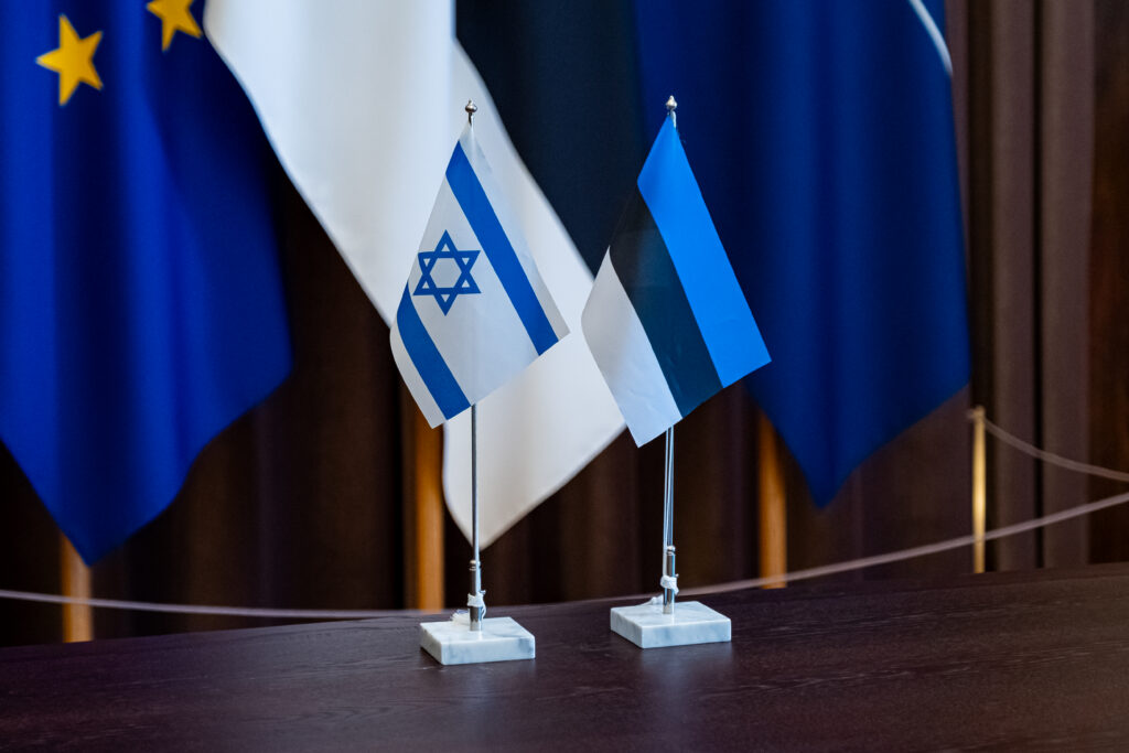 Both nations are “on the front line” – Estonia as a NATO state bordering Russia, and Israel surrounded by hostile actors. Photo by the Estonian foreign ministry.