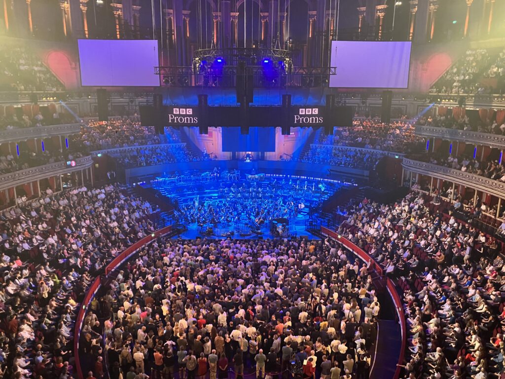 A BBC Proms concert at the Royal Albert Hall. Photo by BillyH, CC BY-SA 4.0 licence.