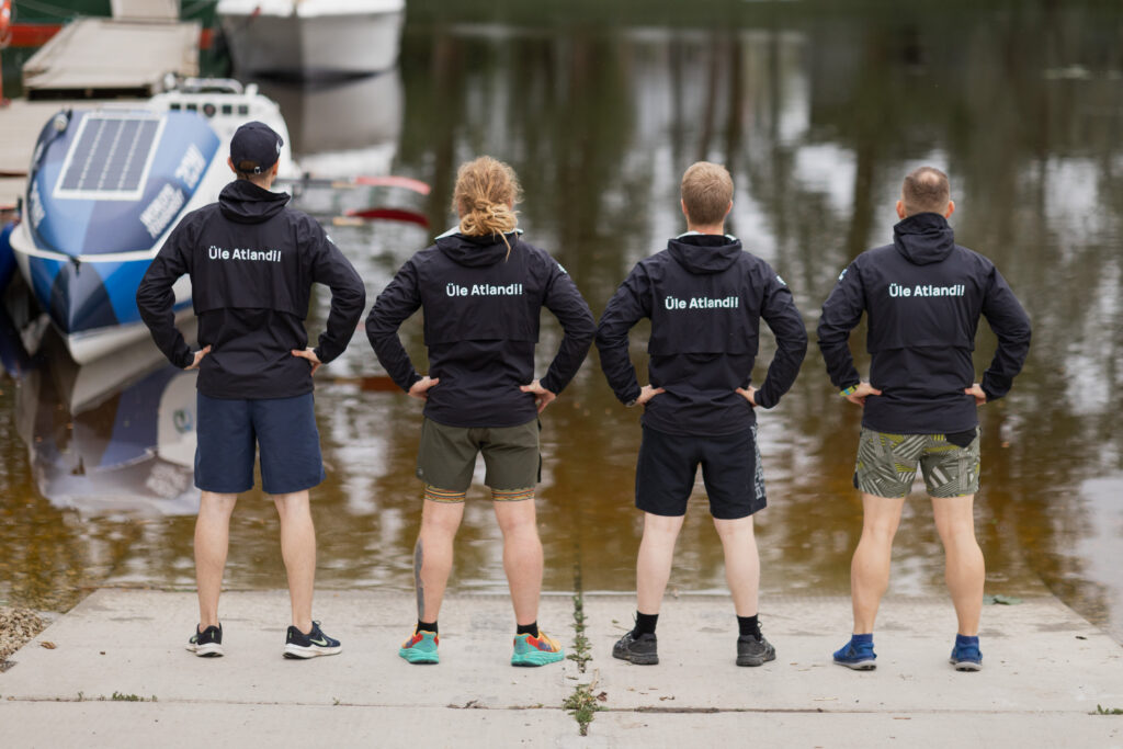 Team Rowtalia. Their jackets say on the back, “Across the Atlantic!” Photo by Kaarel Kree.