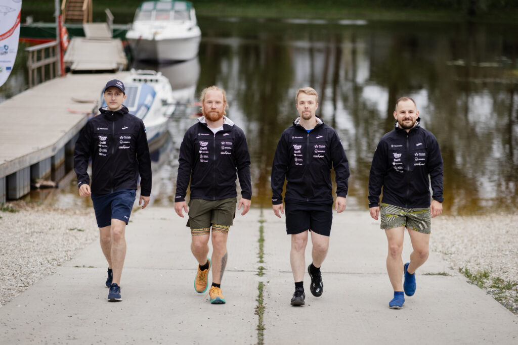 Team Rowtalia. From the left, Arnold Rein Tatunts, Andres Käosaar, Kait Kaarel Puss and Karl Jürgenstein. Photo by Kaarel Kree.