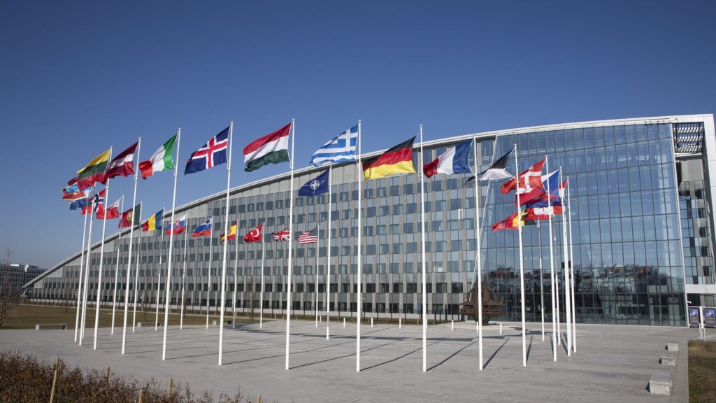 Exterior view of the NATO headquarters in Brussels. Photo by NATO.