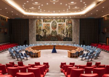 The hall of the United Nations Security Council in New York City, where Estonia has called its first-ever emergency meeting. Photo: Wikiweeki/CC BY 4.0 licence.