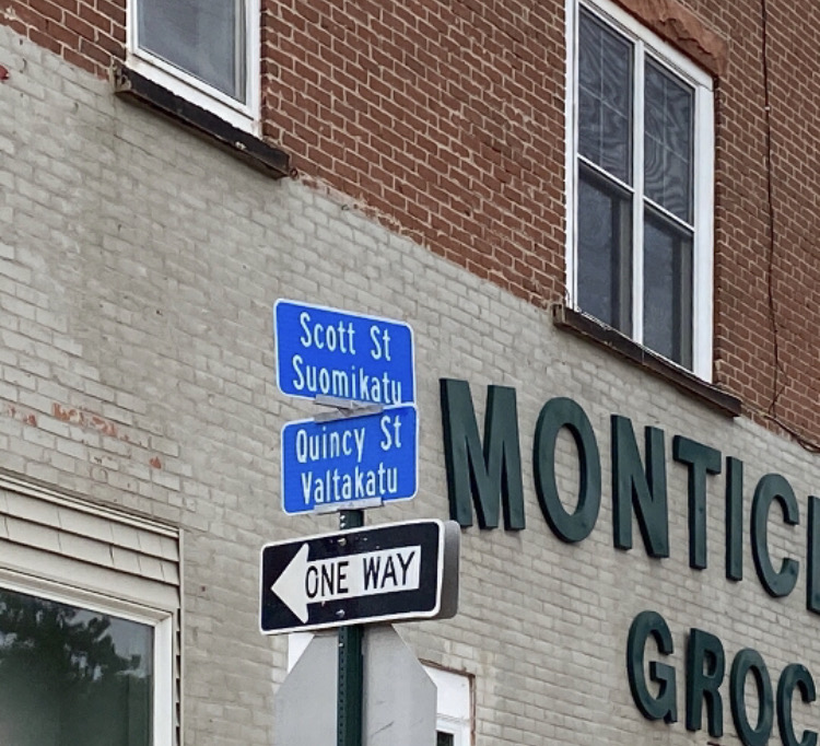 Hancock, MI, has been selected as the Finno-Ugric capital of culture 2026. Hancock is known as the capital of Finnish America culture and many of the street signs are bilingual in Finnish and English. Photo by Phoenix Five, shared under the CC BY-SA 4.0 licence.