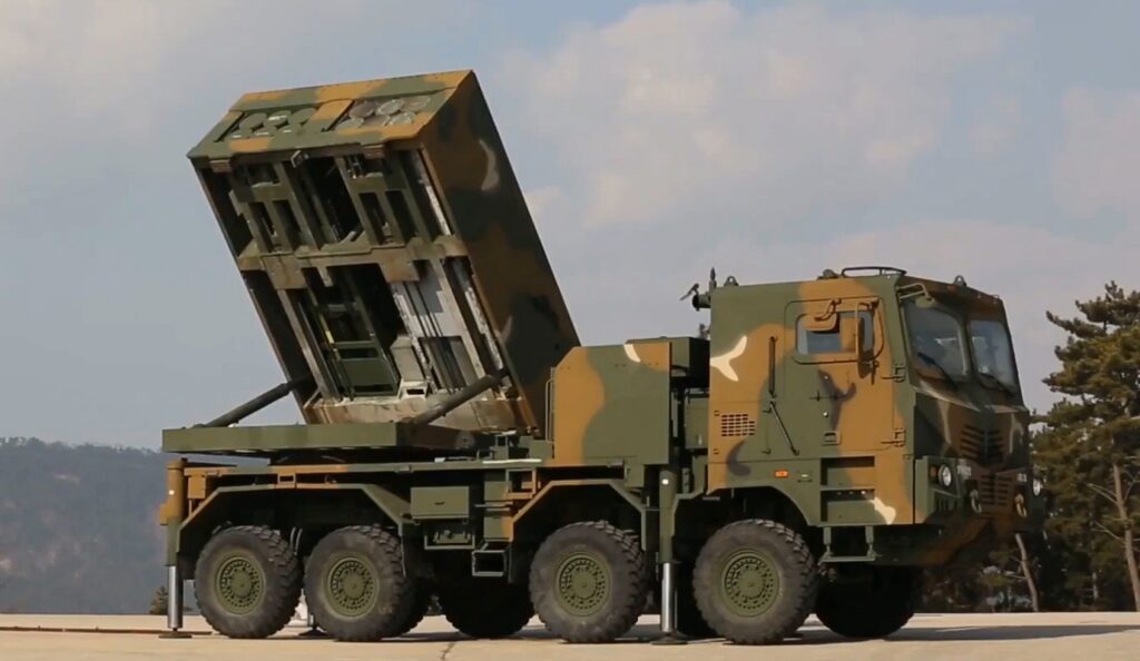 The Chunmoo rocket launcher. Photo by the Korean defence ministry.