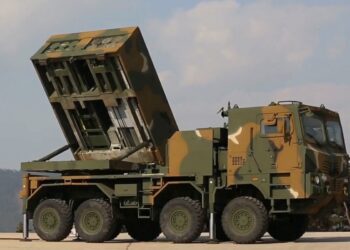 The Chunmoo rocket launcher. Photo by the Korean defence ministry.