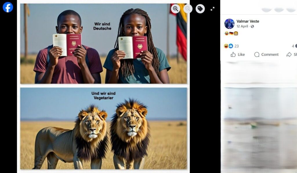 Valmar Veste, EKRE’s mayoral candidate in Pärnu, has shared racist memes on his public Facebook profile, including images mocking Black Europeans.