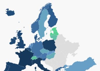 2025 international tax competitiveness index rankings. Chart by the Tax Foundation.