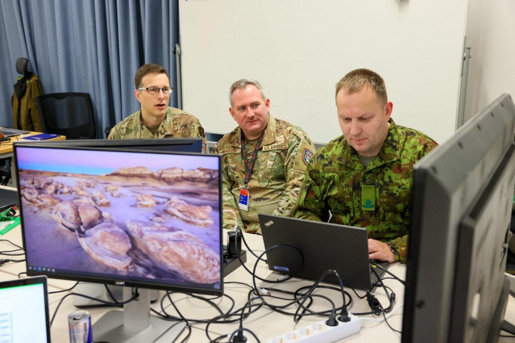 The Crossed Swords 2025 cyber exercise, held by the NATO Cooperative Cyber Defence Centre of Excellence in Tallinn, Estonia. Photo by Kristi Sits/the NATO Cooperative Cyber Defence Centre of Excellence.