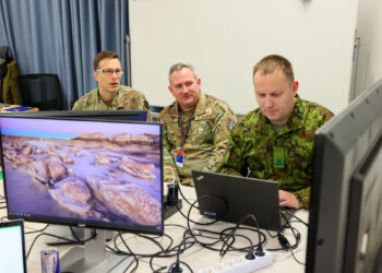 The Crossed Swords 2025 cyber exercise, held by the NATO Cooperative Cyber Defence Centre of Excellence in Tallinn, Estonia. Photo by Kristi Sits/the NATO Cooperative Cyber Defence Centre of Excellence.