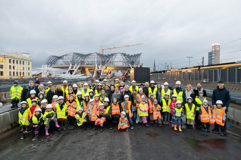 Rail Baltica Riga central node under construction in Latvia. Credit: Rail Baltica.