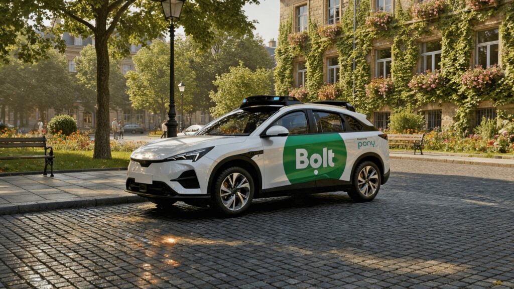Bolt has announced a partnership with Pony.ai, the Silicon Valley-founded autonomous driving company, to introduce self-driving mobility services across Europe. Photo by Bolt.