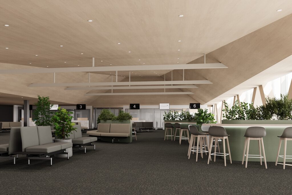 Tallinn Airport is reshaping its terminal to meet rising passenger demand and create a brighter, more spacious Nordic gateway. Rendering: DAGOpen/Studio Argus.