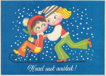 A Soviet-era Estonian New Year’s card from the 1970s.
