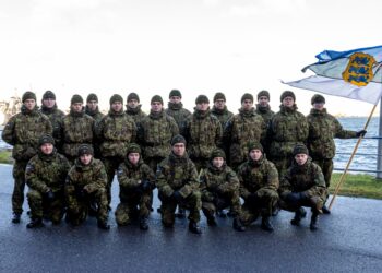 A group of Estonian Navy conscripts on 11 December 2025. Photo: Estonian Defence Forces
