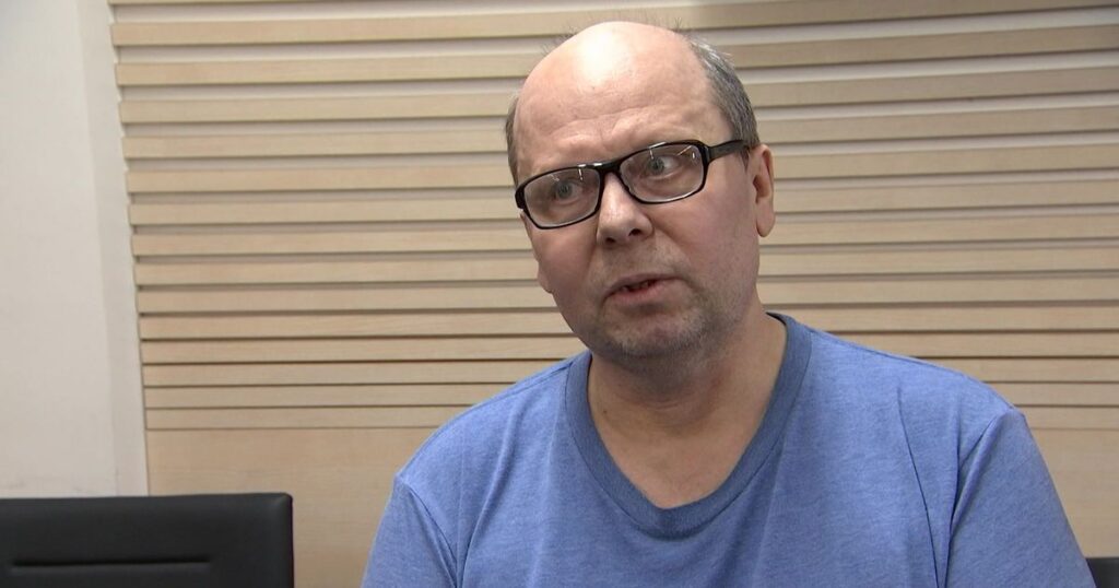 Artur Boiko was convicted in 2022 of threatening behaviour and hacking a computer system belonging to a vital public sector institution. Photo: Kanal 2 news.