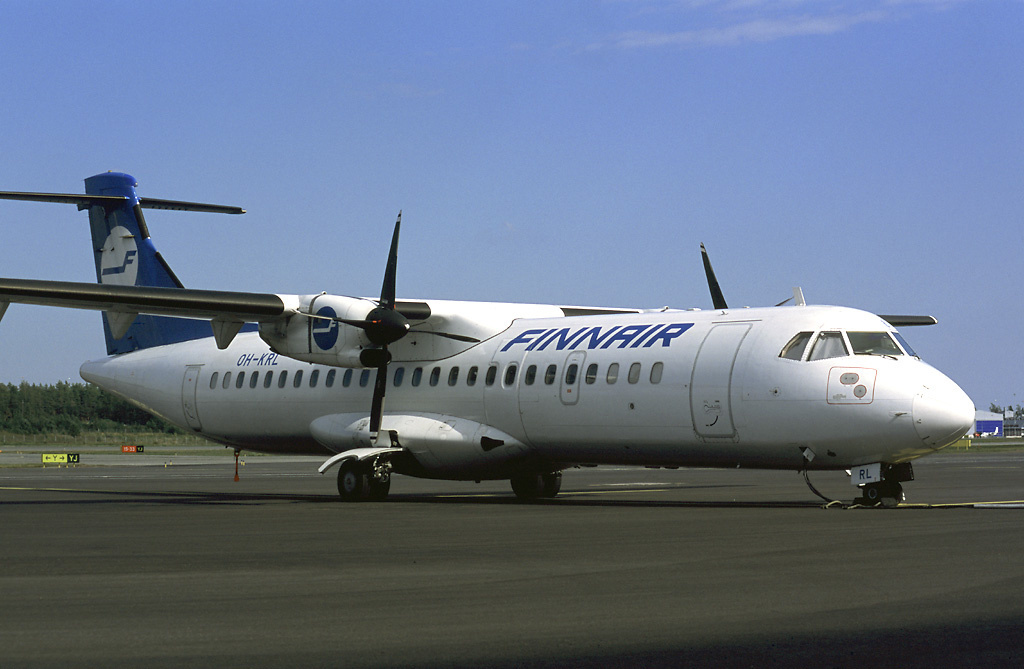 Finnair’s ATR-72 aircraft. Photo by Pertti Sipilä/Wikipedia.