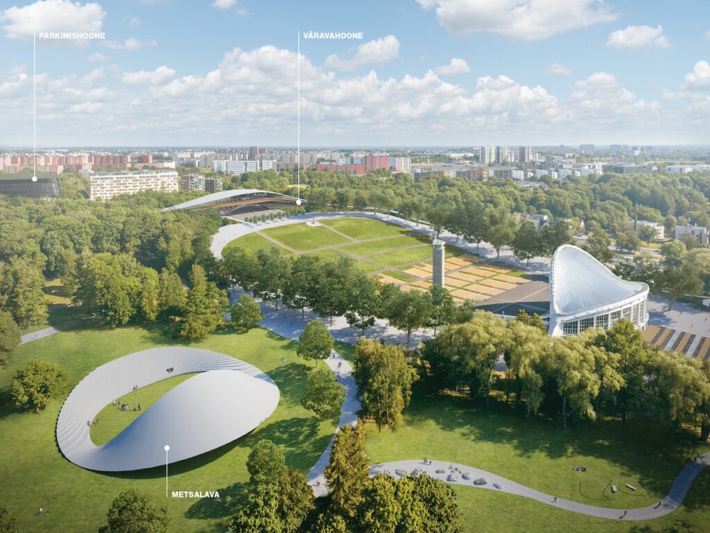 The Tallinn Song Festival Grounds – a symbol of national identity and a magnet for global performers – are set for a major transformation under a newly initiated development plan. Rendering by Song Festival Grounds.