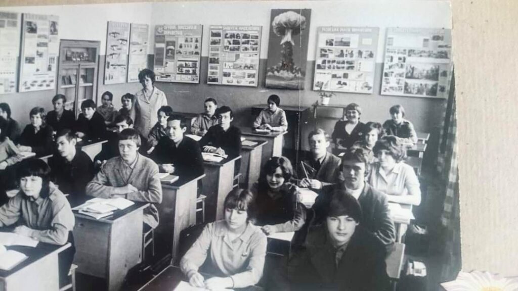 A Soviet-era classroom in Tallinn, 1973.