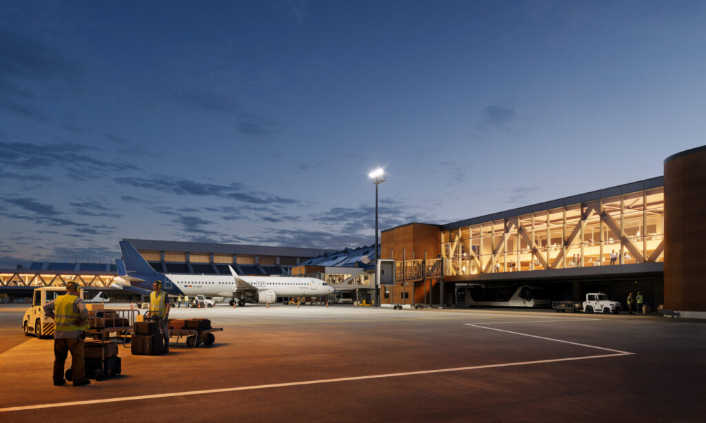 Tallinn Airport is reshaping its terminal to meet rising passenger demand and create a brighter, more spacious Nordic gateway. Rendering: DAGOpen/Studio Argus.