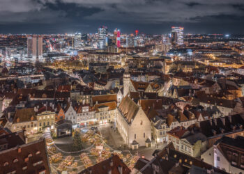 Tallinn's skyline in December. Photo by Kaupo Kalda.