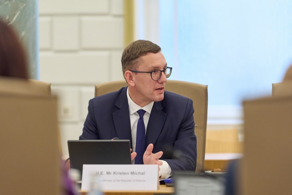 The Estonian prime minister, Kristen Michal, acknowledged that he uses AI in his daily work, from preparing presentations to summarising lengthy documents. Photo: Stenbock House.