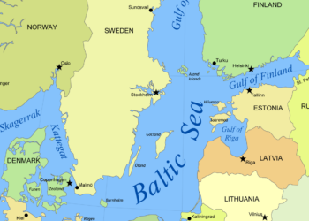 Baltic Sea map.