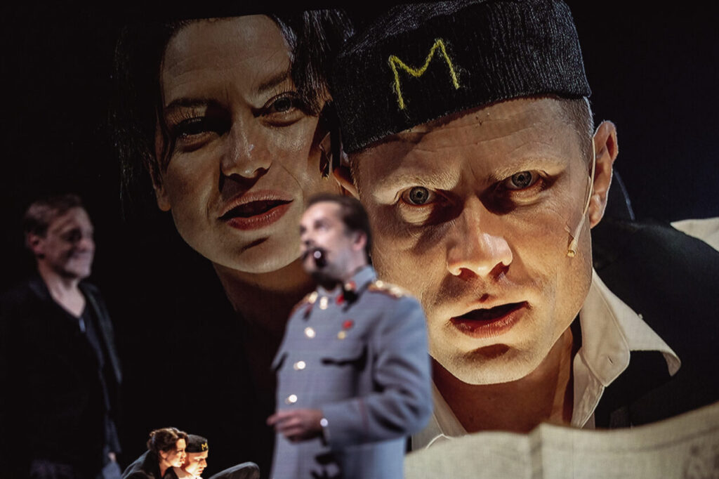 The most overtly political of the three, The Totalitarian Novel, draws on the legend of the mankurt from Kyrgyz writer Chinghiz Aitmatov: a human being stripped of memory through violence and thus rendered obedient. Photo by Heikki Leis.