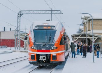 A new rail link reconnects Tartu and Riga, restoring a historic connection and strengthening cross-border travel. Photo: Joonas Sisask.