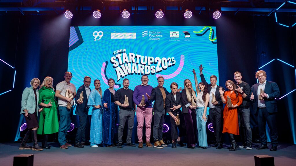 The winners of the Estonian Startup Awards 2025, announced on 22 January 2026. Photo: Visualency