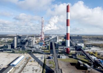 Power and oil plants of state-owned energy company Eesti Energia in Auvere, Estonia. Photo: Eesti Energia.