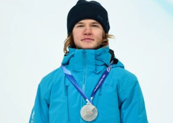 Estonia’s Henry Sildaru, 19, won Olympic halfpipe silver in Milan–Cortina. Photo: Kiur Kaasik / Delfi / Team Estonia.
