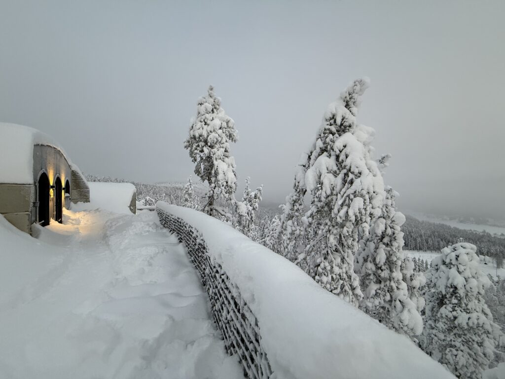 Kaamos Lodge in Finnish Lapland features 80 underground concrete homes made in Estonia by Revonia. Photo: Revonia.