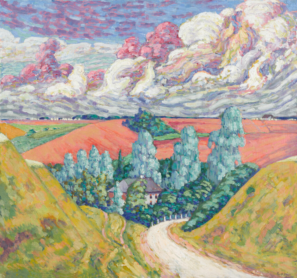 Konrad Mägi, On the Road from Viljandi to Tartu, 1915–1916. Art Museum of Estonia. Photo by Stanislav Stepashko.