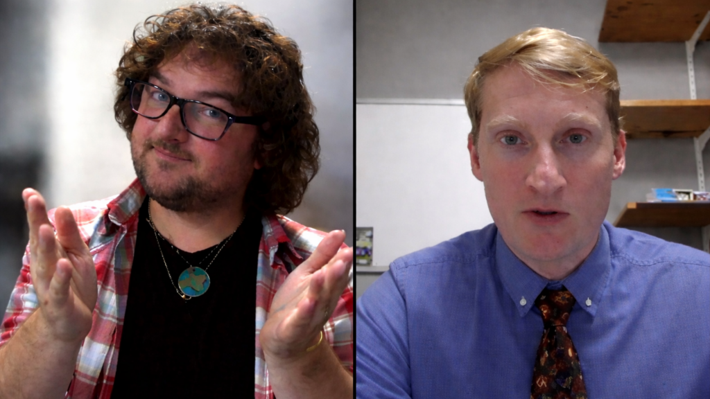 Power, strategy, uncertainty: in the latest episode of The Tallinn University Podcast, Professor Matthew Crandall (right) speaks with host Terry McDonald (left) about the forces shaping US foreign policy today.