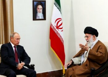 Russian president Vladimir Putin and Iranian leader Ali Khamenei meeting in 2017. Photo: the official website of Khamenei.