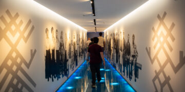 Participants in the Global Estonian Internship Programme during a visit to the Estonian National Museum in Tartu, where the group explored Estonia’s cultural history and heritage. Photo: Global Estonian.