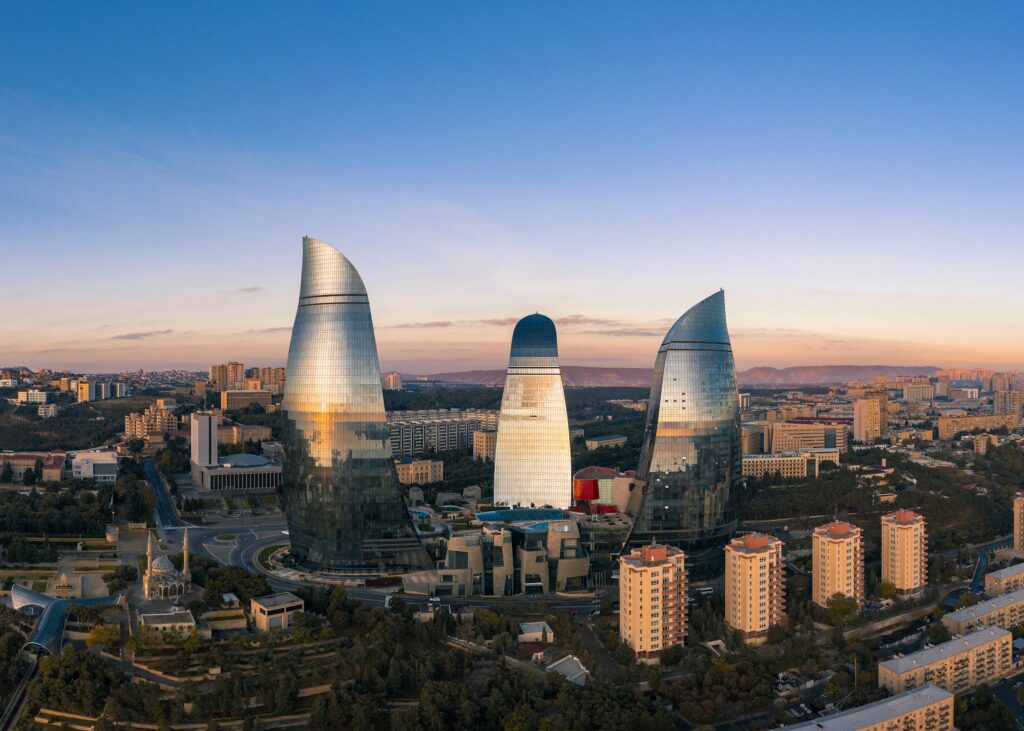 A view of the city centre of Baku, the capital of Azerbaijan. Photo by Lloyd Alozie on Unsplash.