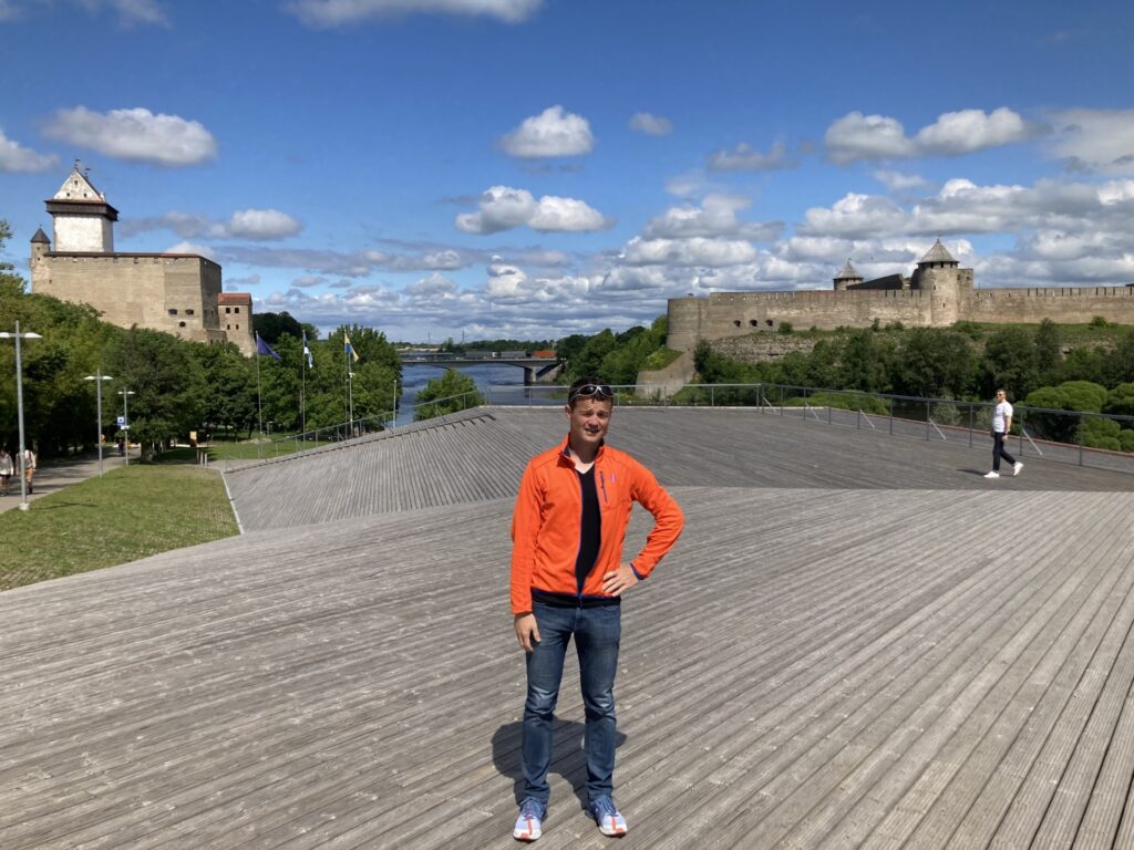 Thomas Oberlechner, pictured in Narva, said Estonia has become his second home and that Keeleklikk helped him build a strong foundation in Estonian. Private collection.