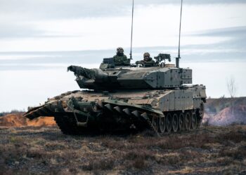 A NATO tank during a German-Netherlands Corps exercise. Photo: German-Netherlands Corps.