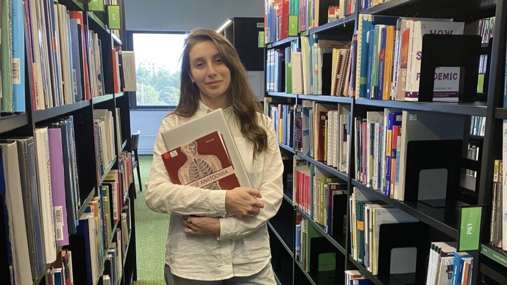 Aida Danielyan at TalTech, where she is studying Digital Health and developing a health-tech solution inspired by her medical experience. Photo: TalTech.